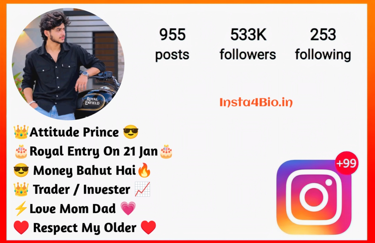Insta Bio for Boys Instagram Bio For Boys Attitude