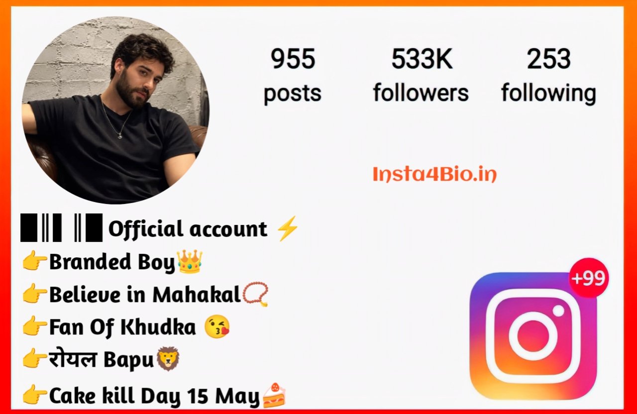 Stylish Instagram Bio for Boys