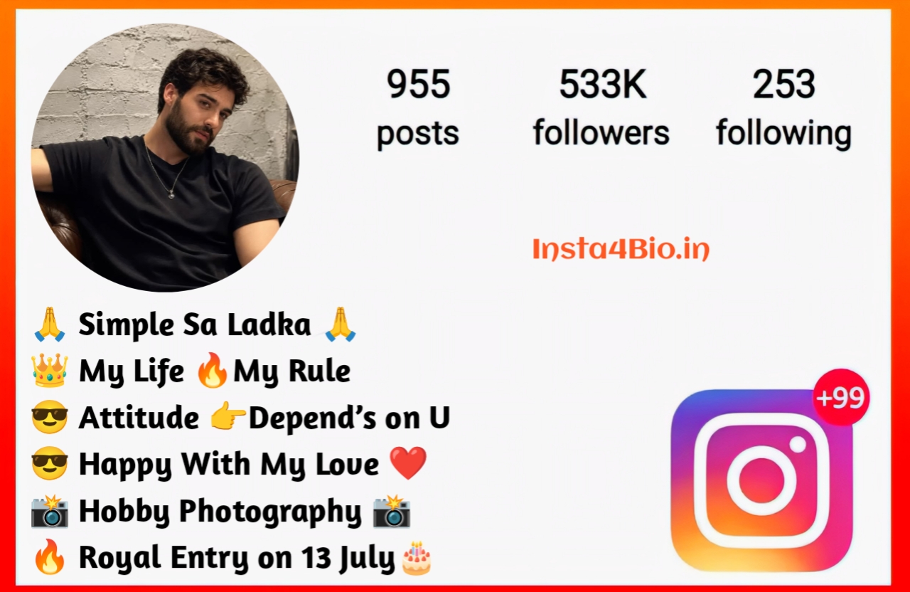 Stylish Instagram Bio for Boys